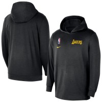Толстовка Los Angeles Lakers Nike Black 2024/25 On-Court Authentic Practice Yoga Restore Lightweight