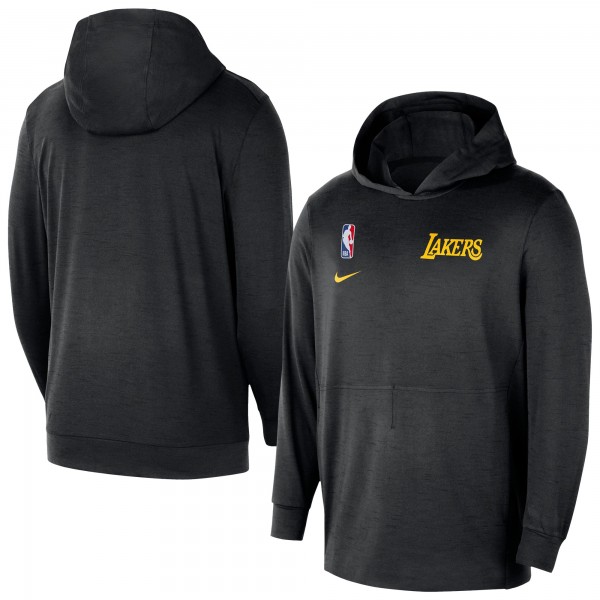 Толстовка Los Angeles Lakers Nike Black 2024/25 On-Court Authentic Practice Yoga Restore Lightweight