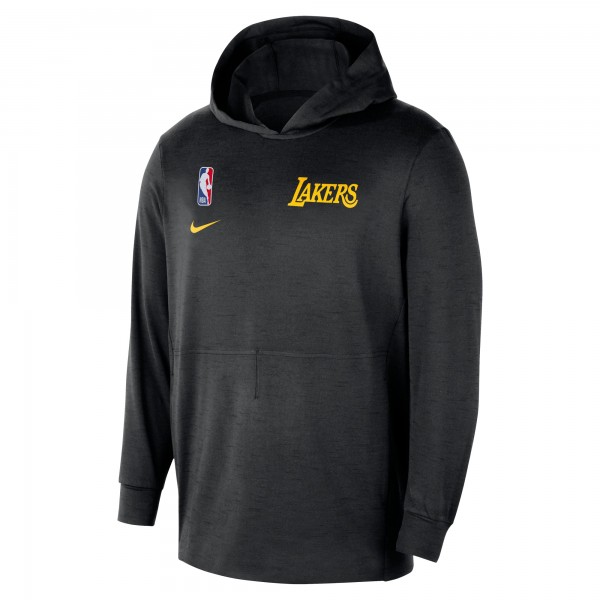 Толстовка Los Angeles Lakers Nike Black 2024/25 On-Court Authentic Practice Yoga Restore Lightweight