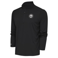 Пуловер Philadelphia 76ers Antigua Charcoal Metallic Logo Tribute