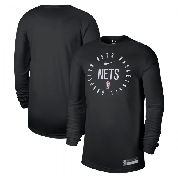 Футболка с длинным рукавом Brooklyn Nets Nike 2024/25 Legend On-Court Practice - Black