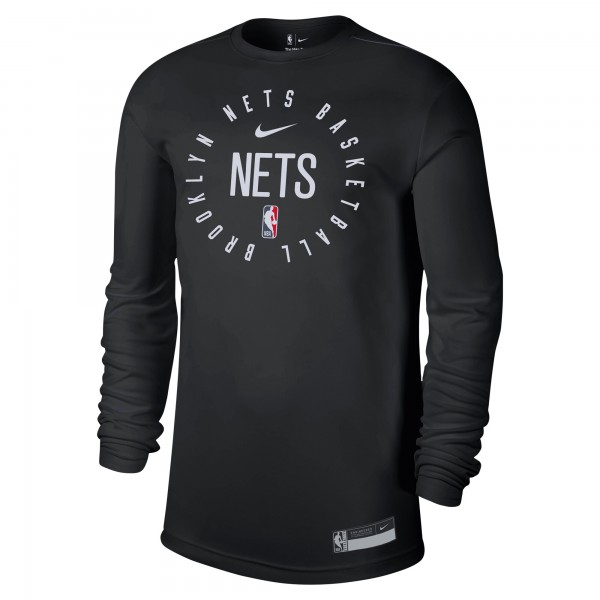 Футболка с длинным рукавом Brooklyn Nets Nike 2024/25 Legend On-Court Practice - Black