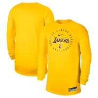 Футболка с длинным рукавом Los Angeles Lakers Nike 2024/25 Legend On-Court Practice - Gold
