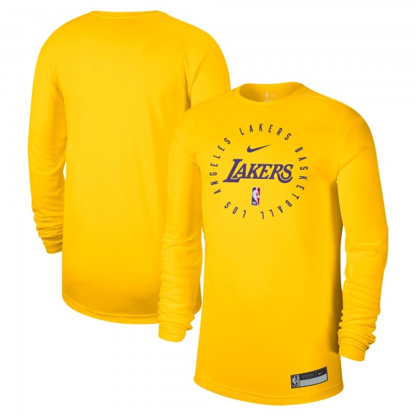 Футболка с длинным рукавом Los Angeles Lakers Nike 2024/25 Legend On-Court Practice - Gold