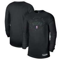 Футболка с длинным рукавом Milwaukee Bucks Nike 2024/25 Legend On-Court Practice - Black