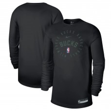 Футболка с длинным рукавом Milwaukee Bucks Nike 2024/25 Legend On-Court Practice - Black