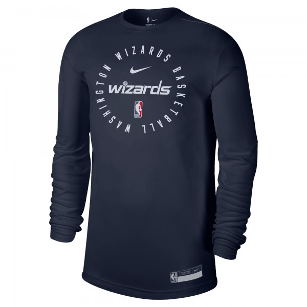 Washington Wizards Nike Navy 2024/25 Legend On-Court Practice Long Sleeve T-Shirt