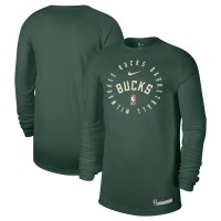Футболка с длинным рукавом Milwaukee Bucks Nike 2024/25 Legend On-Court Practice - Hunter Green