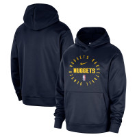 Толстовка Denver Nuggets Nike Navy 2024/25 Spotlight On-Court Practice Performance