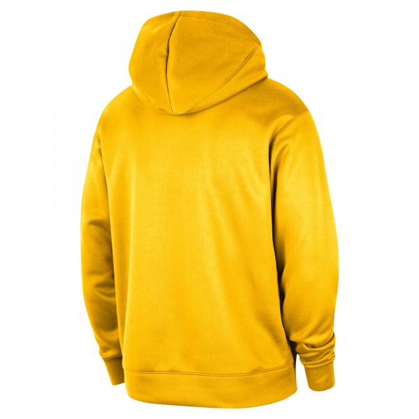 Indiana Pacers Nike Gold 2024/25 Spotlight On-Court Practice Performance Pullover Hoodie