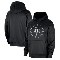 Толстовка Brooklyn Nets Nike 2024/25 Spotlight On-Court Practice Performance - Black