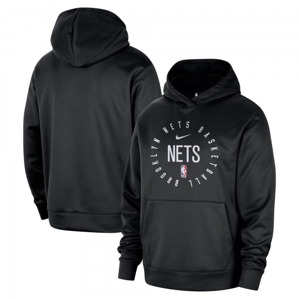 Толстовка Brooklyn Nets Nike 2024/25 Spotlight On-Court Practice Performance - Black