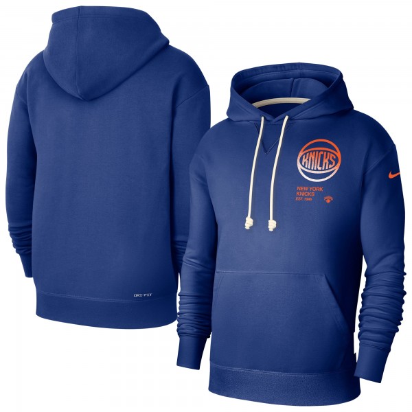 Толстовка New York Knicks Nike Courtside Standard Issue Premium Performance - Blue