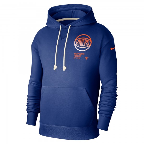 Толстовка New York Knicks Nike Courtside Standard Issue Premium Performance - Blue