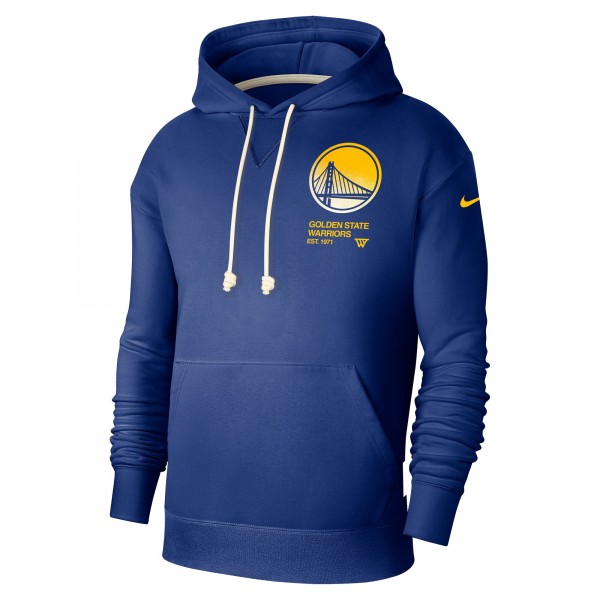 Толстовка Golden State Warriors Nike Courtside Standard Issue Premium Performance - Royal