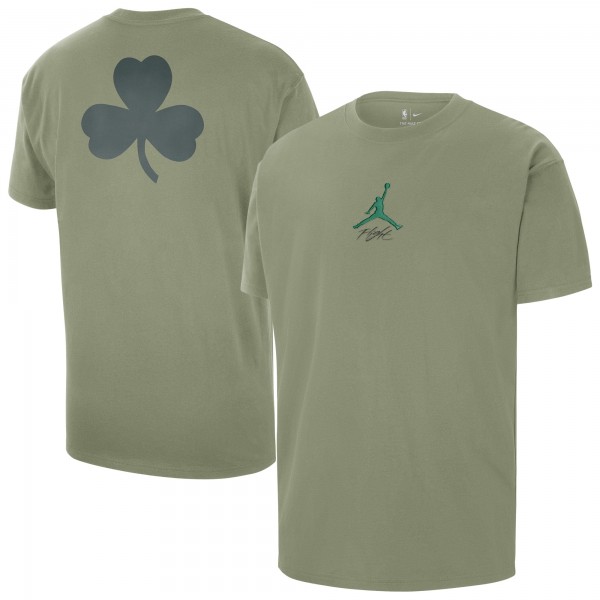 Футболка Boston Celtics Jordan Brand Statement Edition Jumpman Flight Heavyweight - Green