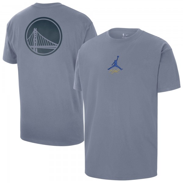 Футболка Golden State Warriors Jordan Brand Statement Edition Jumpman Flight Heavyweight - Blue