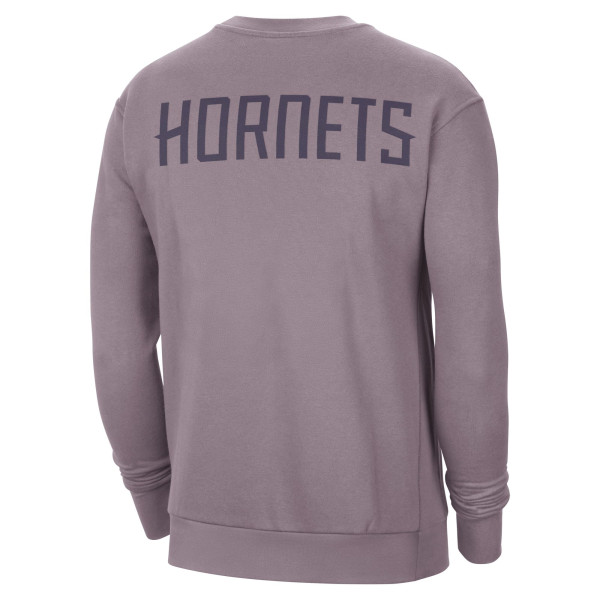 Свитшот Charlotte Hornets Jordan Brand Purple Courtside Statement Edition Heavyweight Pullover
