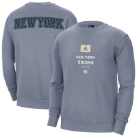 Кофта New York Knicks Jordan Brand Courtside Statement Edition Heavyweight - Blue