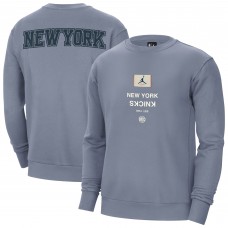 Кофта New York Knicks Jordan Brand Courtside Statement Edition Heavyweight Pullover - Blue