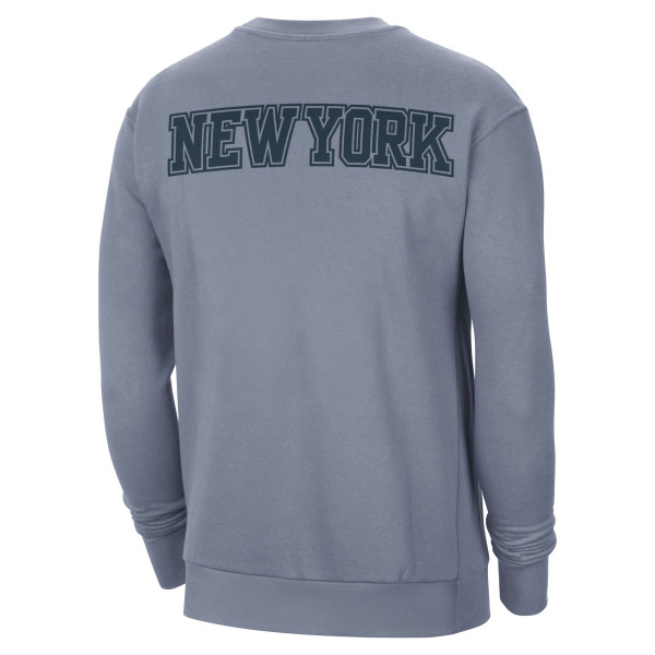 Свитшот New York Knicks Jordan Brand Blue Courtside Statement Edition Heavyweight Pullover