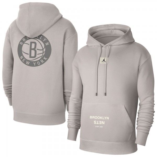 Толстовка Brooklyn Nets Jordan Brand Courtside Statement Edition - Heather Gray