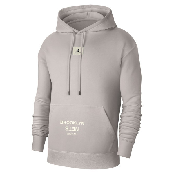 Толстовка Brooklyn Nets Jordan Brand Heather Gray Courtside Statement Edition