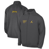Los Angeles Lakers Jordan Brand Gray Courtside Statement Edition Jumpman Jam Full-Zip Jacket