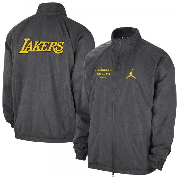 Кофта на молнии Los Angeles Lakers Jordan Brand Courtside Statement Edition Jumpman Jam - Gray
