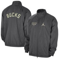 Кофта на молнии Milwaukee Bucks Jordan Brand Courtside Statement Edition Jumpman Jam - Gray