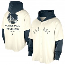 Толстовка Golden State Warriors Jordan Brand Courtside Statement Edition MVP Jersey - Cream/Navy