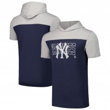 New York Yankees New Era Navy Active Brushed Hoodie T-Shirt
