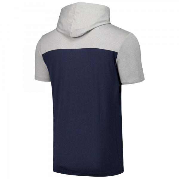 New York Yankees New Era Navy Active Brushed Hoodie T-Shirt