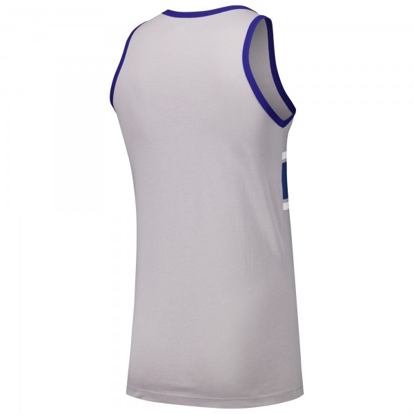 Los Angeles Dodgers New Era Gray Jersey Ringer Tank Top