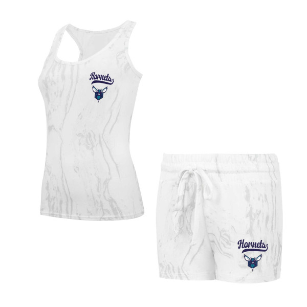 Женская пижама Charlotte Hornets Concepts Sport White Quartz Tank