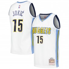 Джерси Denver Nuggets Nikola Jokic Mitchell & Ness White 2016/17 Throwback Swingman