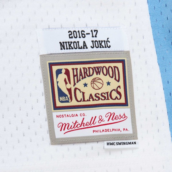 Джерси Denver Nuggets Nikola Jokic Mitchell & Ness White 2016/17 Throwback Swingman