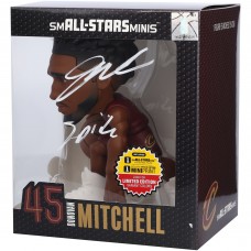 Donovan Mitchell Cleveland Cavaliers Autographed Fanatics Authentic smALL-STARS Minis 6 Vinyl Figurine with Spida Inscription