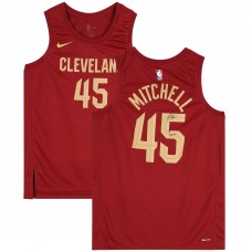 Donovan Mitchell Cleveland Cavaliers Autographed Fanatics Authentic Maroon Nike 2022-23 Icon Swingman Jersey with Spida Inscription