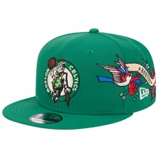 Бейсболка Boston Celtics New Era Injection City Art 9FIFTY - Kelly Green