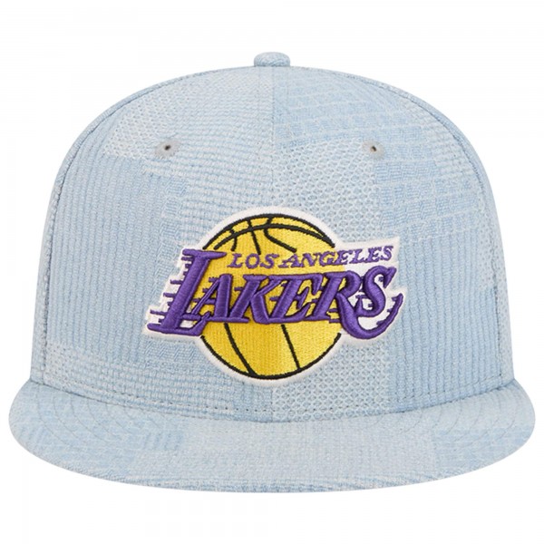 Бейсболка Los Angeles Lakers New Era Injection Denim Patchwork 9FIFTY - Denim