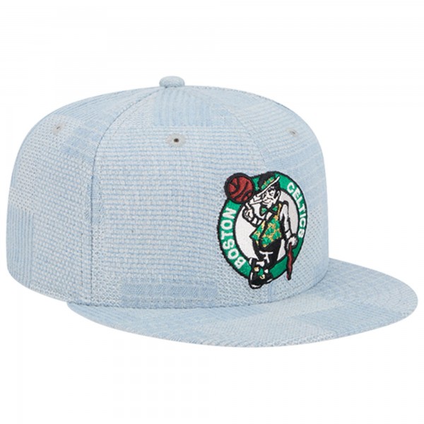 Бейсболка Boston Celtics New Era Injection Denim Patchwork 9FIFTY - Denim