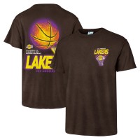 Футболка Los Angeles Lakers 47 Vintage Tubular Dagger Tradition Premium - Brown
