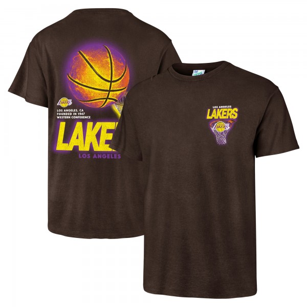 Футболка Los Angeles Lakers 47 Vintage Tubular Dagger Tradition Premium - Brown