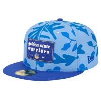Бейсболка Golden State Warriors New Era Palm Fronds 2-Tone 59FIFTY - Royal