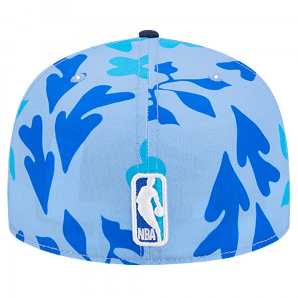 Бейсболка Denver Nuggets New Era Blue Palm Fronds 2-Tone 59FIFTY