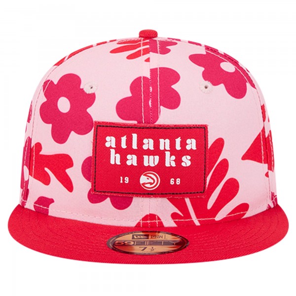 Бейсболка Atlanta Hawks New Era Palm Fronds 2-Tone 59FIFTY - Red
