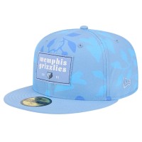 Бейсболка Memphis Grizzlies New Era Palm Fronds 2-Tone 59FIFTY - Blue
