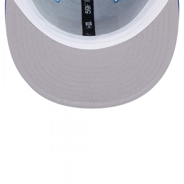 Бейсболка New York Knicks New Era Blue Palm Fronds 2-Tone 59FIFTY