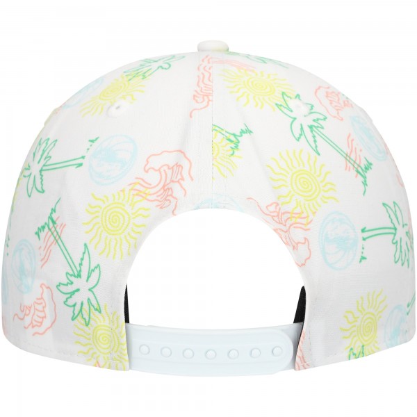 Бейсболка Dallas Mavericks New Era Palm Trees and Waves Golfer - White